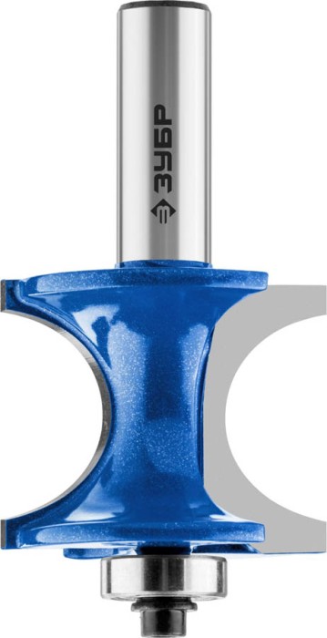 ЗУБР 41.3 x 35 мм, радиус 12.7 мм, фреза полустержневая с подшипником 28722-41.3 Профессионал