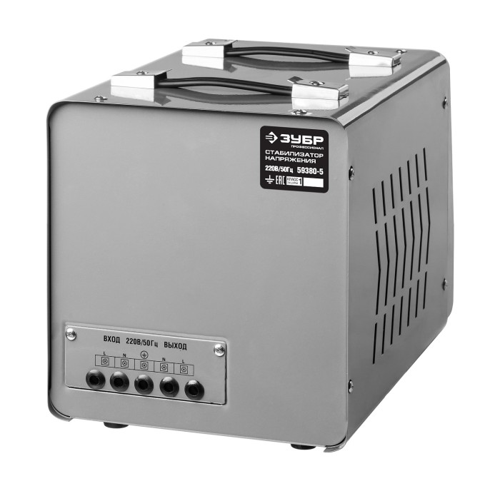 ЗУБР 220 В, релейный, стабилизатор напряжения 59380-5 Профессионал