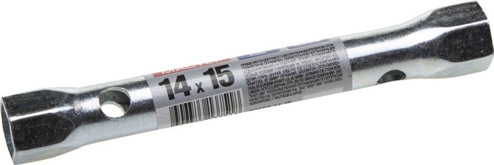 ЗУБР 14 х 15 мм, хромированный, ключ торцовый трубчатый 27162-14-15 Мастер