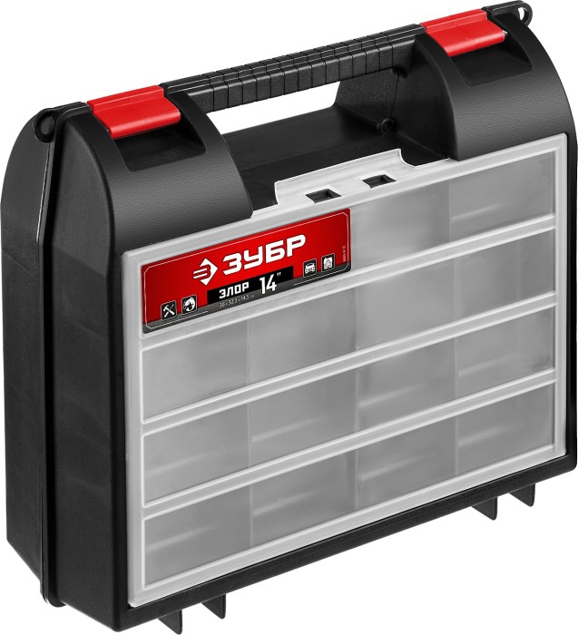 ЗУБР 360 х 140 х 320 мм (14&quot;), пластиковый, ящик для электроинструмента &quot;ЭЛОР-14&quot; 38035-14_z01