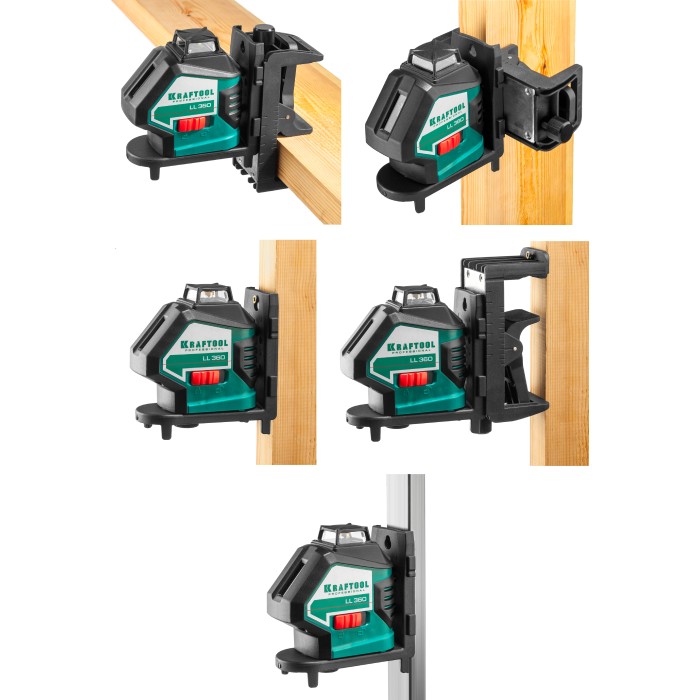 KRAFTOOL BM1 универсальный держатель для линейных и точечных лазеров. Резьба 1/4. 34708