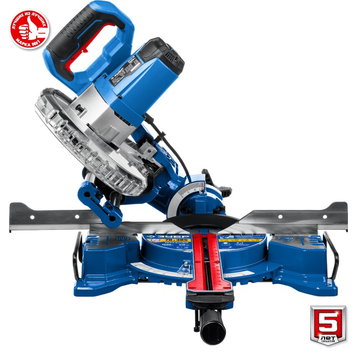 ЗУБР 1800 Вт, 216х30 мм, пила торцовочная с протяжкой ППТ-216-П Профессионал