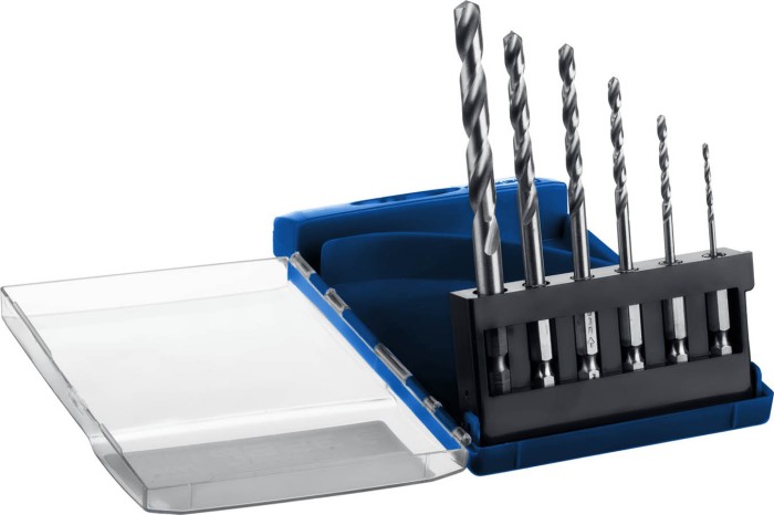 ЗУБР 6 шт. (Ø 2-8 мм), Р6М5, НЕХ 1/4", класс A, Р6М5, набор сверл спиральных по металлу 29623-H6_z01