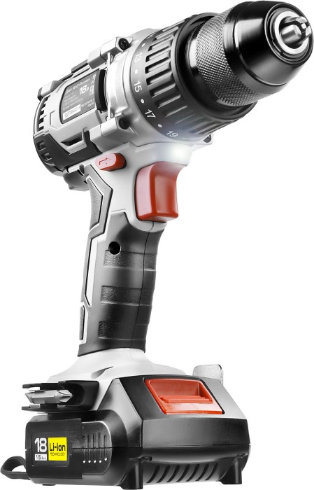 ЗУБР Li-Ion, 18 В, 2 АКБ, дрель-шуруповерт "BRUSHLESS" ДАИ-18-2-Ли КНМ4 Мастер