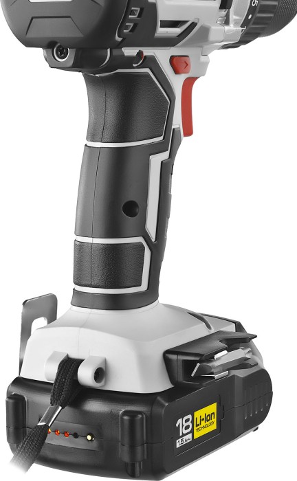 ЗУБР Li-Ion, 18 В, 2 АКБ, дрель-шуруповерт "BRUSHLESS" ДАИ-18-2-Ли КНМ4 Мастер