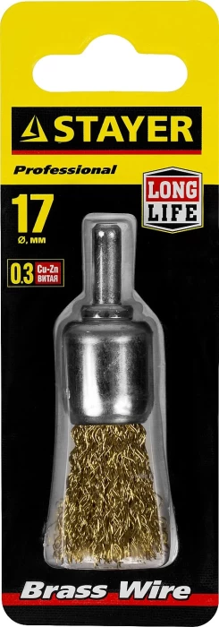 STAYER Ø 17 мм, щетка кистевая для дрели 35113-17