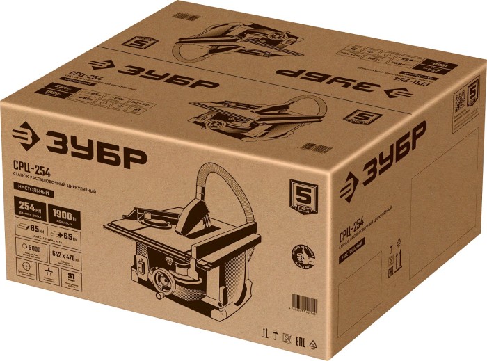 ЗУБР 1900 Вт, настольный, распиловочный станок СРЦ-254 Мастер