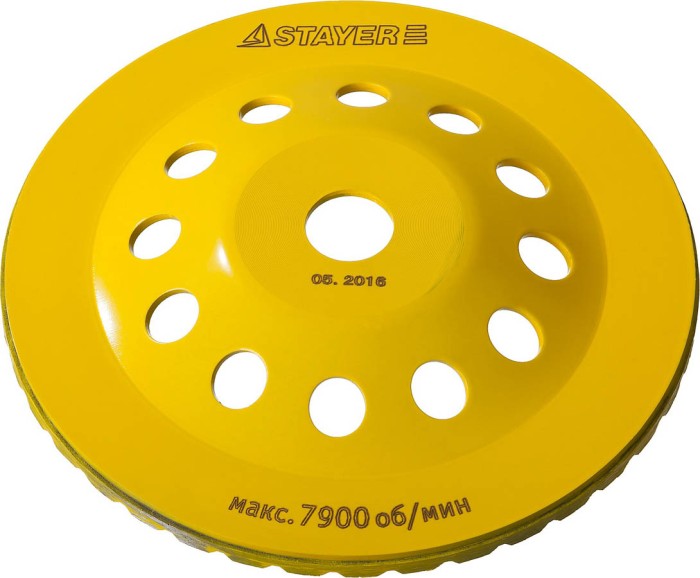 STAYER  180 мм, L- 22.2 мм, алмазная, сегментированная, чашка 33380-180
