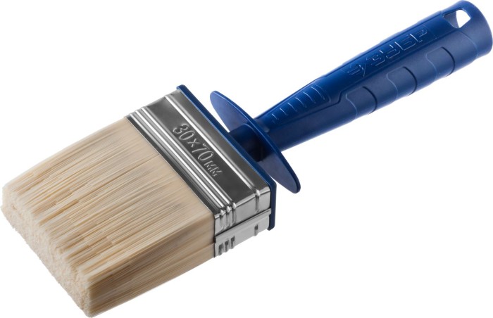 ЗУБР 3 х 7 см, пластмассовый корпус, щетина искусственная, кисть - макловица АКВА 01817-07