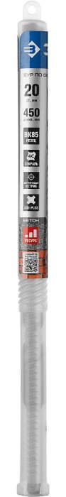 ЗУБР  20 x 450 мм, SDS-Plus, бур по бетону 29314-450-20_z01 Профессионал