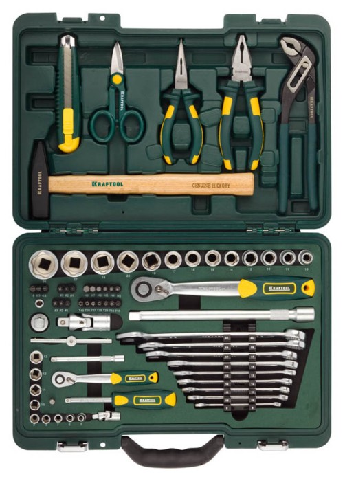 KRAFTOOL 70 шт., набор слесарно-монтажного инструмента INDUSTRY 27977-H70 Industrie
