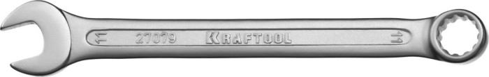 KRAFTOOL 11 мм, Cr-V сталь, хромированный, гаечный ключ комбинированный 27079-11