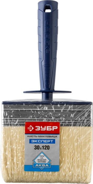 ЗУБР 3 х 12 см, пластмассовый корпус, щетина искусственная, кисть - макловица АКВА 01817-12