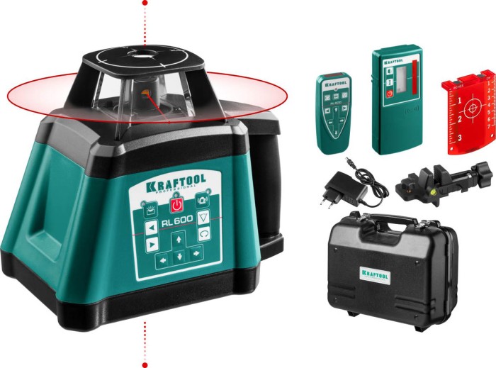 KRAFTOOL ротационный лазерный нивелир в кейсе RL600 34600 Professional