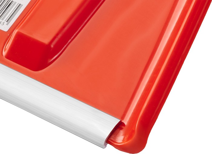 СИБИН 410x415 мм, пластиковая, алюминиевый черенок, оранжевая, лопата снеговая 421845