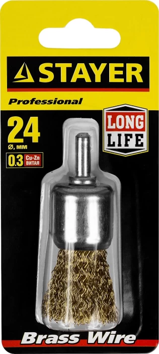 STAYER Ø 24 мм, щетка кистевая для дрели 35113-24