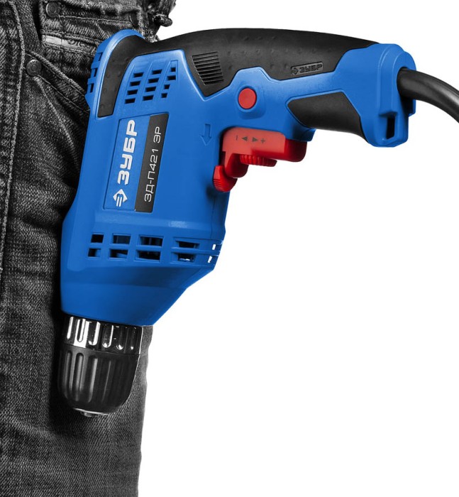 ЗУБР 420 Вт, дрель безударная реверсивная ЗД-П421 ЭР Профессионал