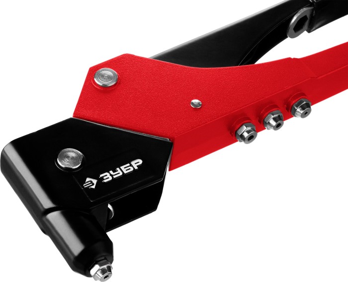 ЗУБР заклепки 2.4-4.8 мм из алюминия и стали, литой корпус, 0-360°, заклепочник поворотный 31191_z01 Мастер