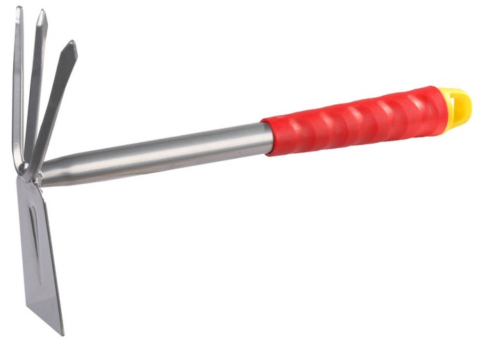 GRINDA 305 мм, 3 зубца, коннекторная система, углеродистая сталь, прямое лезвие, мотыжка садовая 8-421435_z01