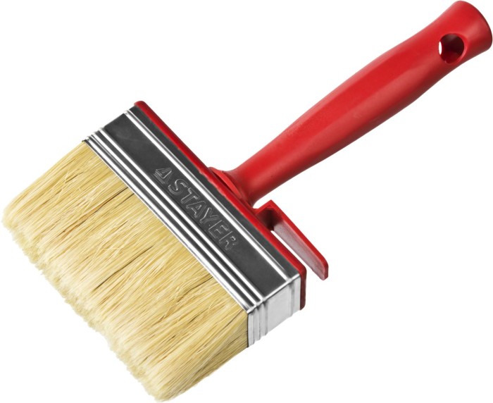 STAYER 3 х 10 см, светлая щетина, пластмассовый корпус, кисть - макловица UNIVERSAL 01824-10