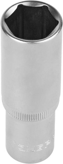 ЗУБР 1/2&quot;, 19 мм, Cr-V сталь, хромированная, торцовая головка 27726-19