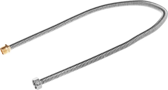 ЗУБР 1/2&quot;, 0.8 м, сильфонная из нержавеющей стали, подводка для воды 51011-G/S-080