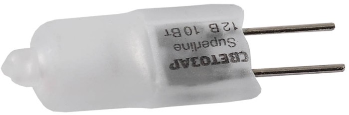 СВЕТОЗАР 10 Вт, d=9 мм, G4, 12 В, лампа галогенная SV-44761-M