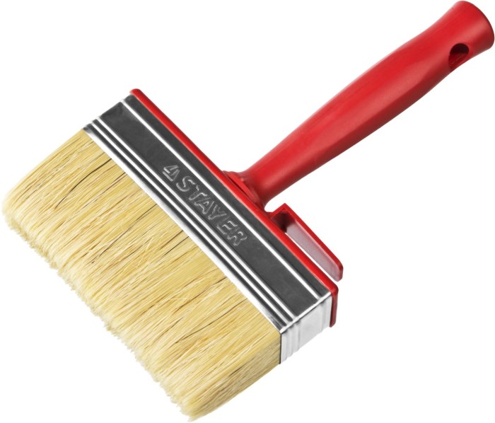 STAYER 3 х 12 см, светлая щетина, пластмассовый корпус, кисть - макловица UNIVERSAL 01824-12