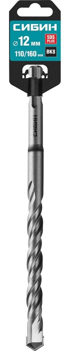СИБИН 12 х 160 мм, бур SDS-plus 29312-160-12