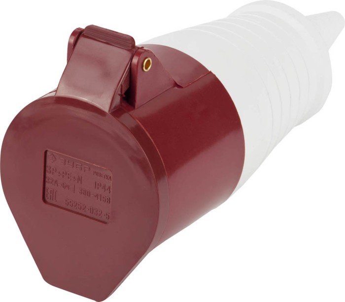 ЗУБР 400 В, 32a, розетка переносная 55252-032-5