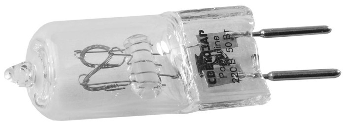 СВЕТОЗАР 75 Вт, d=13 мм, GY6.35 , 220 В, лампа галогенная SV-44887-T