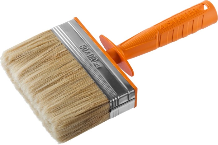 STAYER 3 х 12 см, щетина натуральная, пластмассовый корпус, кисть - макловица 0182-12