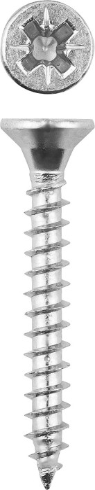 ЗУБР 45 х 4.5 мм, 200 шт., белый цинк, СУ-Б саморезы универсальные по дереву 4-300371-45-045 Мастер