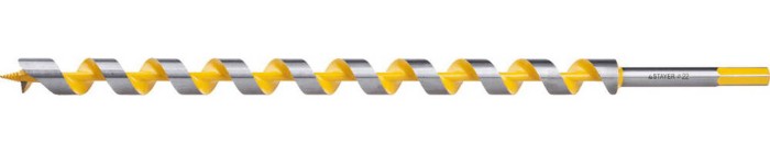 STAYER d=22 х 450 мм, HEX хвостовик, сверло по дереву, спираль Левиса &quot;Spiral&quot; 29475-450-22