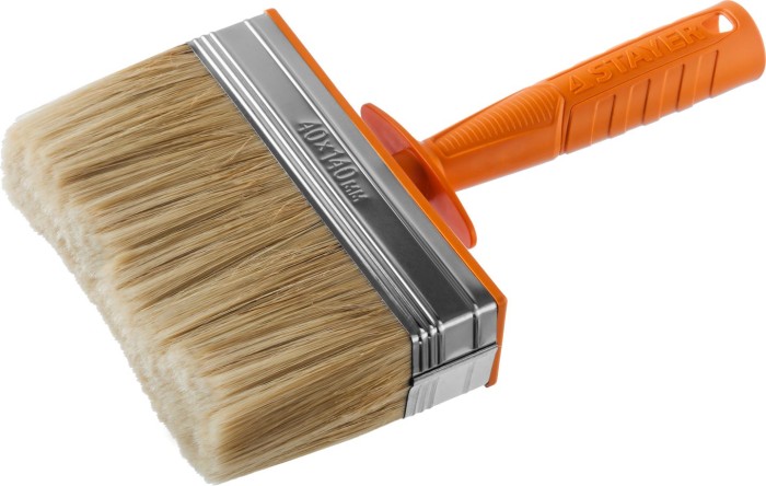 STAYER 4 х 14 см, щетина натуральная, пластмассовый корпус, кисть - макловица 0182-14