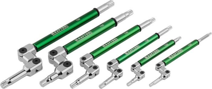 KRAFTOOL 6 шт., Cr-Mo, набор имбусовых ключей INDUSTRIE 27453-H6, чехол