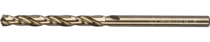 ЗУБР Ø 4 x 75 мм, сталь Р6М5К5, класс А1, сверло по металлу КОБАЛЬТ 4-29626-075-4 Эксперт