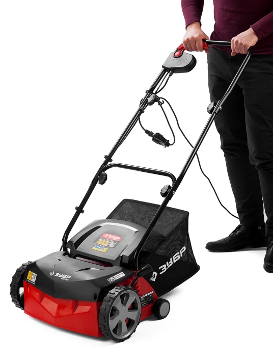 ЗУБР 1000 Вт, 4000 об/мин, 320 мм, скарификатор-аэратор электрический ЗСЭ-32-1000 Мастер