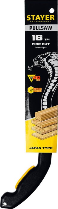STAYER 16 TPI, 300 мм, ножовка (пила) Cobra PullSaw 15088 Professional