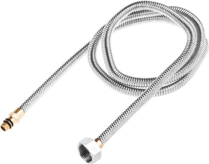ЗУБР 1/2&quot;, 1.2 м, сильфонная из нержавеющей стали, для смесителя, укороченная подводка 51012-120