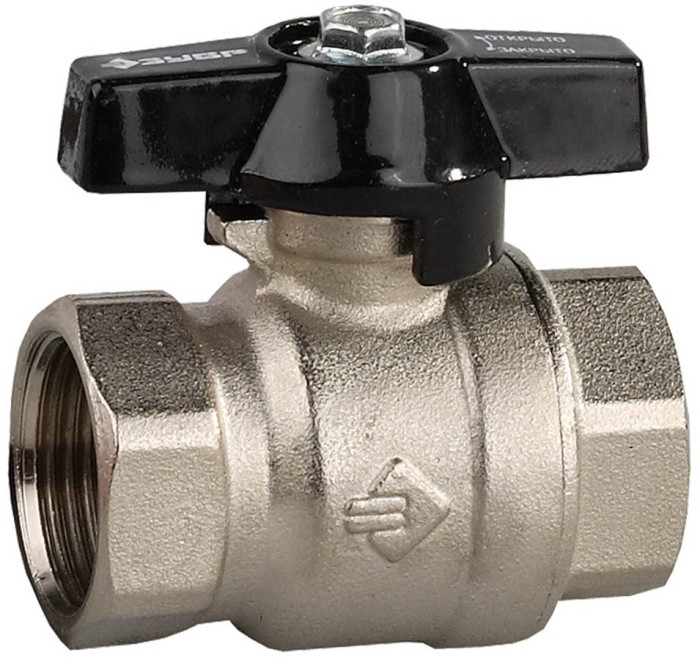 ЗУБР Ø 3/4&quot;, ручка &quot;бабочка&quot;, кран шаровой полнопроходной &quot;мама-мама&quot; 4-51323-C-3/4