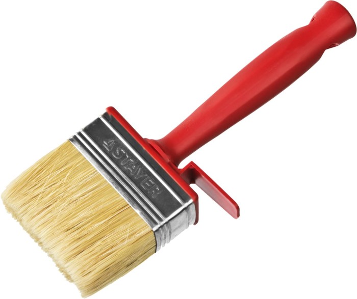 STAYER 3 х 7 см, светлая щетина, пластмассовый корпус, кисть - макловица UNIVERSAL 01824-07