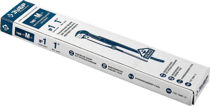 ЗУБР № 1 1" Cr-V ключ трубный рычажный 27335-1_z01 Профессионал