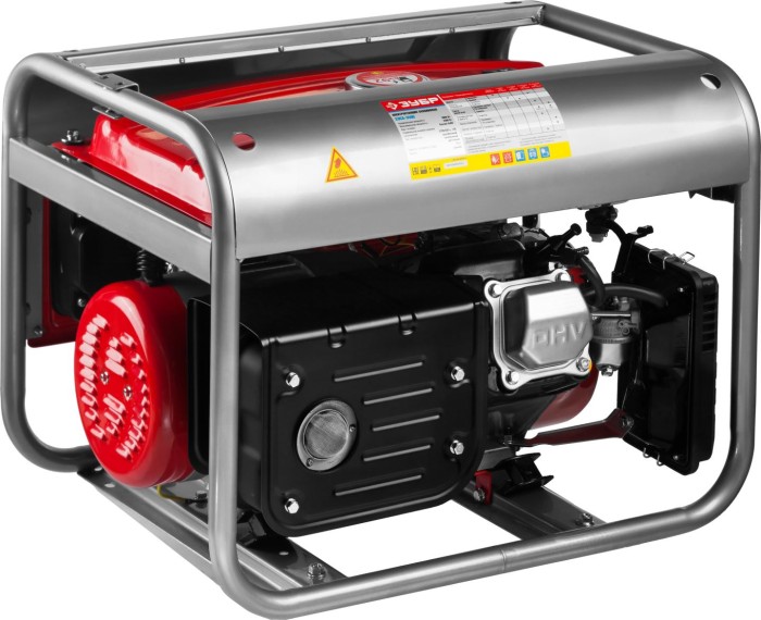 ЗУБР 3/3.5 кВт, однофазный, синхронный, щеточный, генератор бензиновый ЗЭСБ-3500 Мастер