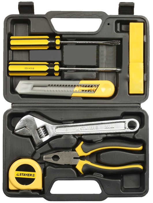 STAYER 8 шт., набор инструментов для ремонтных работ 2205-H8 Standard
