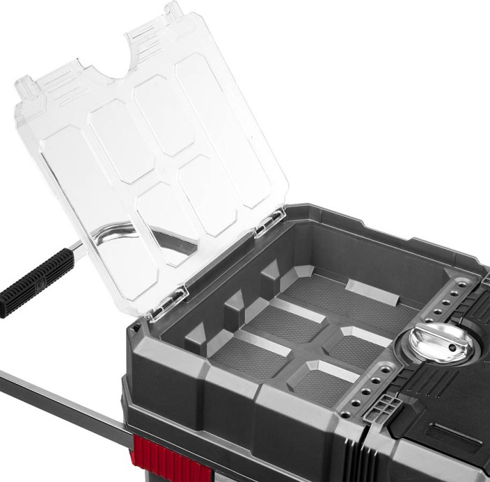 ЗУБР 616 х 378 х 415 мм (24"), пластиковый, ящик-тележка для инструментов МЕГА-БОКС 38133-24 Профессионал