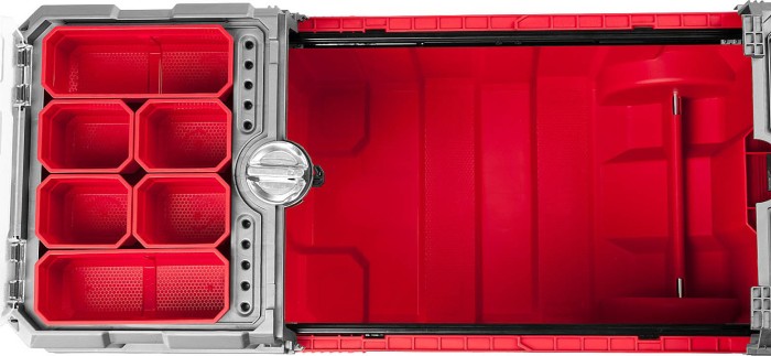 ЗУБР 616 х 378 х 415 мм (24"), пластиковый, ящик-тележка для инструментов МЕГА-БОКС 38133-24 Профессионал