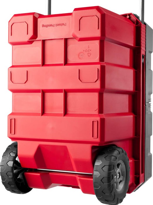 ЗУБР 616 х 378 х 415 мм (24"), пластиковый, ящик-тележка для инструментов МЕГА-БОКС 38133-24 Профессионал