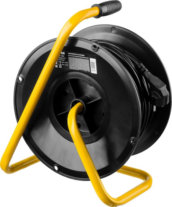 STAYER  MS-207 ПВС 2х0.75 20м 2200Вт,  Удлинитель на катушке (55073-20)