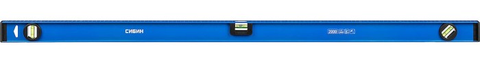 СИБИН Рельс 2000 мм двутавровый уровень, 3 глазка, линейка, 34607-200